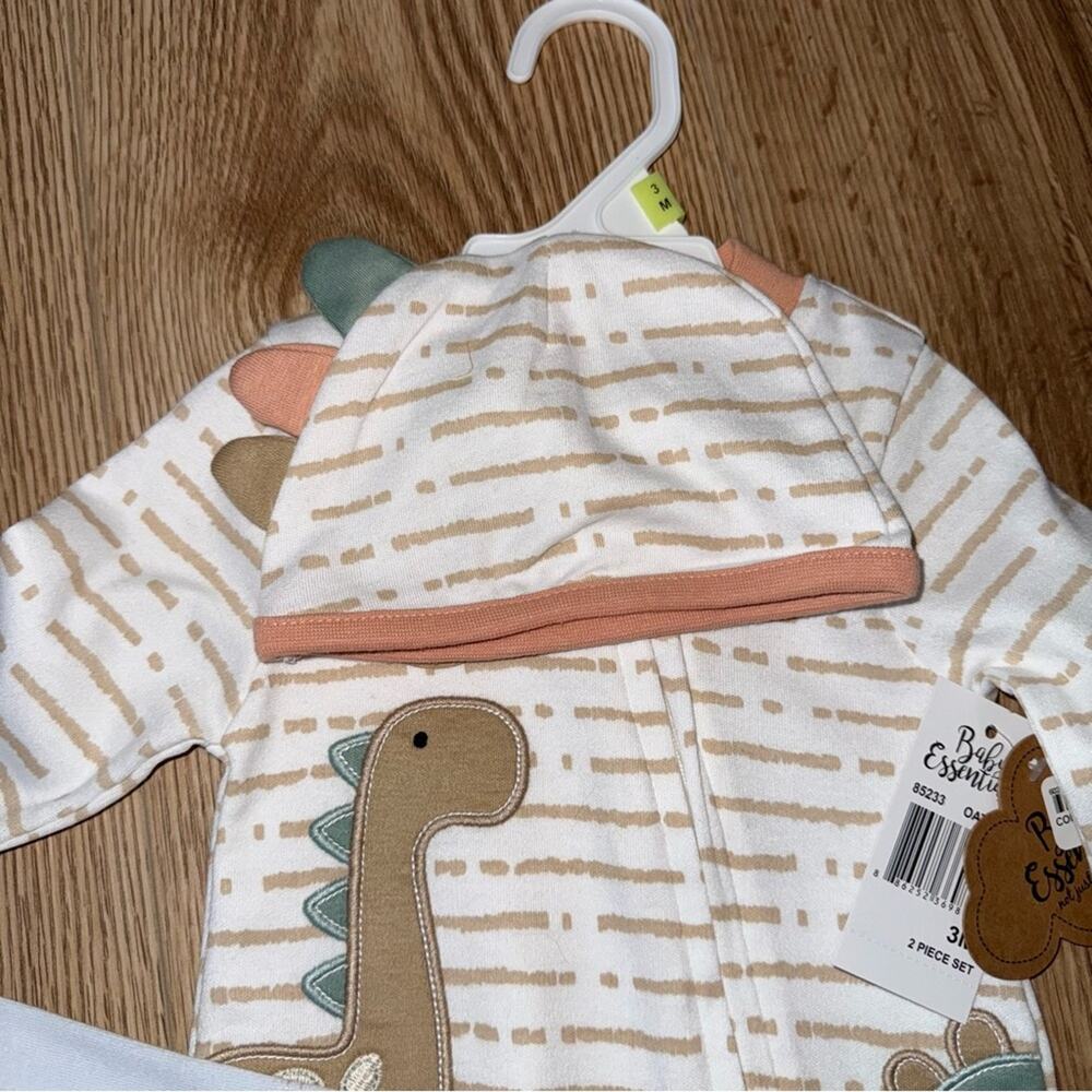 Dinosaur Print 3 Month Kids 2 Piece & Blue Truck NB Set New with tags - Picture 5 of 5